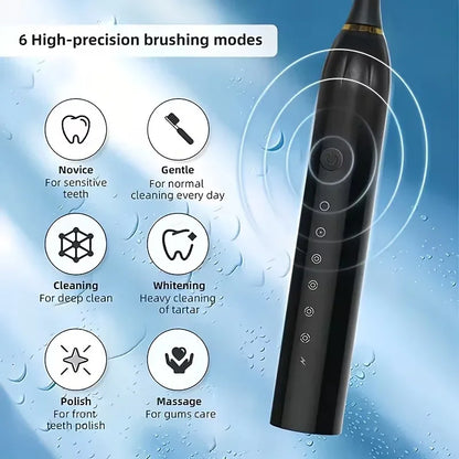 X3 Sonic Electric Toothbrush – USB Rechargeable Waterproof Tooth Brush with 6 Cleaning Modes