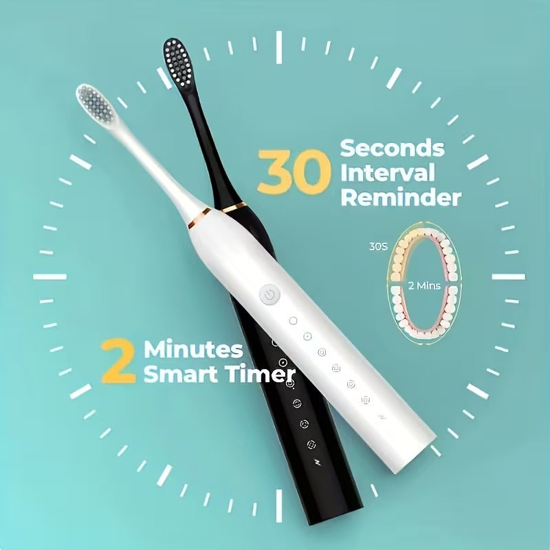 X3 Sonic Electric Toothbrush – USB Rechargeable Waterproof Tooth Brush with 6 Cleaning Modes