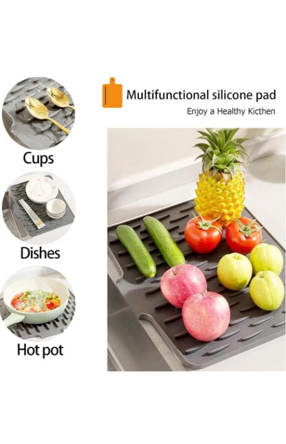 🔥 Multi-Purpose Dish Drying Mat for Dishes, Fruits & Hot Pots
